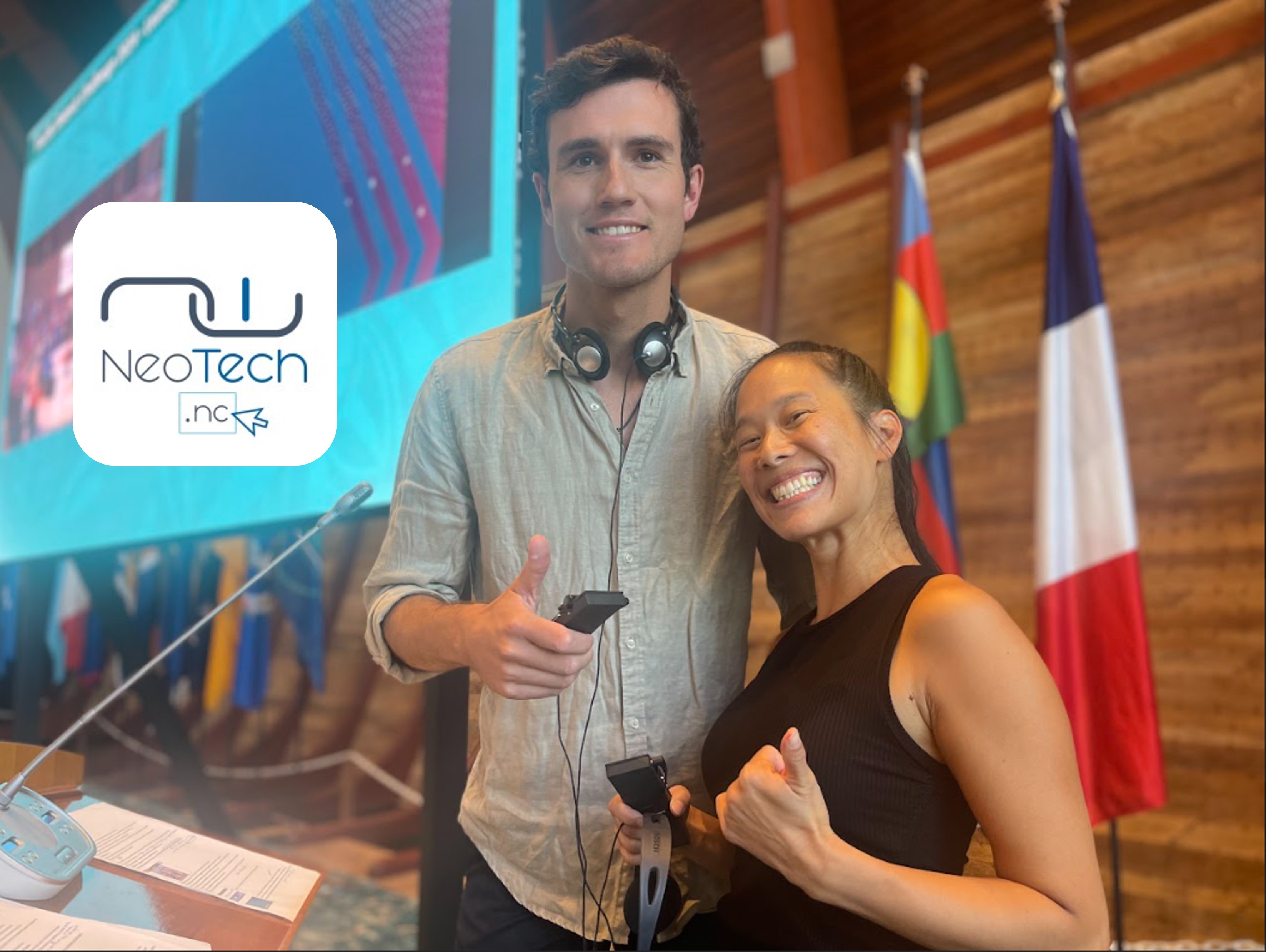 Houy-Sy & Léo at the launch conference