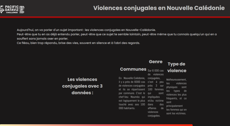 Les violences conjugales en Nouvelle Calédonie