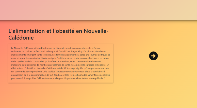 L'alimentation et l'obésité en Nouvelle-Calédonie