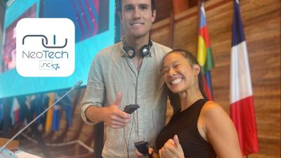 Houy-Sy & Léo at the launch conference